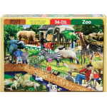 A4 "Zoo" 36 Piece Wooden Puzzle       A4 "Zoo" 36 Piece Wooden Puzzle